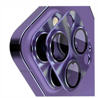 Nettech Apple iPhone 14 Pro Max Uyumlu Metalik Seri Kamera Cam Koruyucu (Mor) NT-97526