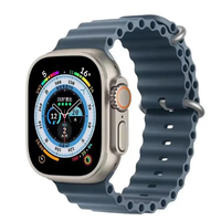 Nettech Apple Watch Series 41 mm Uyumlu Silikon Kordon (Gri) NT-102966