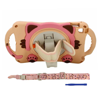 Nettech Apple iPad Mini Uyumlu Sweet Cat Seri Arka Koruma (Pembe) NT-95907