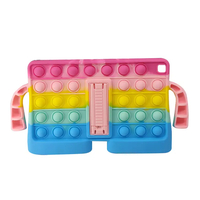 Nettech Samsung Galaxy Tab A 8 SM-T290 Uyumlu Kulaklı Pop It Arka Koruma (Karışık Renk) NT-96710