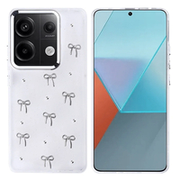 Xiaomi Redmi Note 13 Pro 4G Kılıf Airbag Tasarımlı Simli Şeffaf Zore Kutup Kapak - Fiyonk