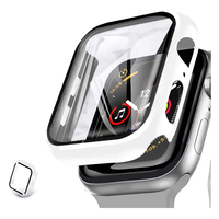 Nettech Apple Watch Series 4 42 mm Uyumlu 360 Ekran Kasa Koruma Full Cam Koruyucu (Beyaz) NT-92349