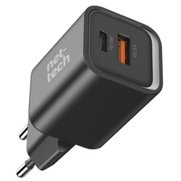 Nettech NT-HCH07 33W GaN PD+QC Şarj Aleti (Siyah) NT-HCH07