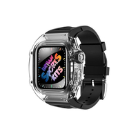 Nettech Apple Watch Ultra 49 mm Uyumlu Kasa Korumalı Kordon (Siyah) NT-110257