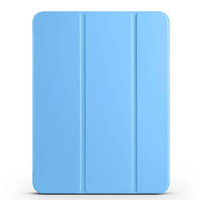 Apple iPad Pro 11 2024 Zore Smart Cover Kalem Bölmeli Standlı 1-1 Kılıf - Mavi