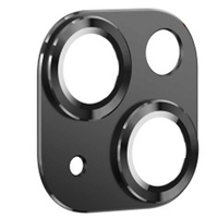 Nettech Apple iPhone 14 Uyumlu Metalik Seri Kamera Cam Koruyucu (Siyah) NT-97523