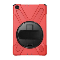 Nettech Samsung Galaxy Tab A 8 SM-T290 Uyumlu Sport Seri Arka Koruma (Kırmızı) VR-20745