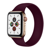 Nettech Apple Watch Seri 42/44 mm Uyumlu Silikon Kordon (Mürdüm) NT-91437