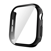 Apple Watch 10 46mm Sert PC Kasa ve Ekran Koruyucu Zore Watch Gard 35 - Koyu Siyah