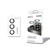 Galaxy S25 Plus Zore CL-12 Premium Safir Parmak İzi Bırakmayan Anti-Reflective Kamera Lens Koruyucu - Siyah