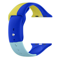 Nettech Apple Watch Seri 42/44 mm Uyumlu Silikon Kordon (Mavi) NT-90699