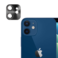 Nettech Apple iPhone 11 Uyumlu Metalik Seri Kamera Cam Koruyucu (Siyah) NT-90359