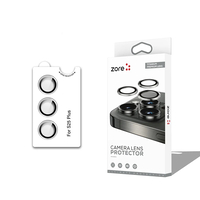 Galaxy S25 Plus Zore CL-12 Premium Safir Parmak İzi Bırakmayan Anti-Reflective Kamera Lens Koruyucu - Gümüş