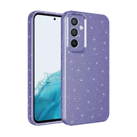 Galaxy S24 Kılıf Kamera Korumalı Simli Lüks Zore Koton Kapak - Mor