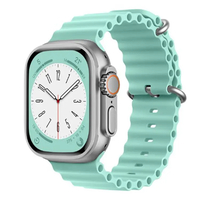 Nettech Apple Watch Series 41 mm Uyumlu Silikon Kordon (Fıstık Yeşili) NT-102970