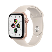 Apple Watch SE - Alüminyum - 44mm - Cellular - Altın