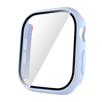 Apple Watch 10 42mm Sert PC Kasa ve Ekran Koruyucu Zore Watch Gard 35 - Buz Mavisi