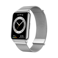 Huawei Watch Fit 2 Elegant - Alüminyum - 46mm - GPS - Gümüş