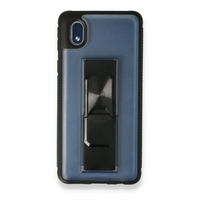 Nettech Samsung Galaxy A01 Core Uyumlu MicroCase Mıknatıs Yüzüklü Arka Koruma Kılıf (Lila) NT-86954