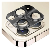 Nettech Apple iPhone 11 Pro Uyumlu Metalik Seri Kamera Cam Koruyucu (Siyah) NT-90364