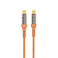 Nettech NT-DC36 60W Plastik 100 Cm Type-C To Type-C Şarj ve Data Kablosu (Turuncu) NT-108305
