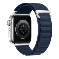 Nettech Apple Watch Seri 42/44 mm Uyumlu Kumaş Kordon (Lacivert) NT-103056