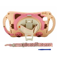 Nettech Apple iPad Air 4 10.9 inc Uyumlu Sweet Cat Seri Arka Koruma (Pembe) NT-95919