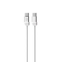 Nettech NT-DC47 60W Plastik 100 Cm Type-C To Type-C Şarj ve Data Kablosu (Beyaz) NT-108319