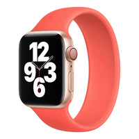 Nettech Apple Watch Seri 40/38 mm Uyumlu Silikon Kordon (Turuncu) NT-85358