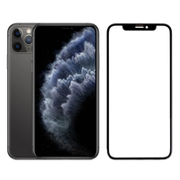 Reros Apple iPhone 11 Pro Max Uyumlu 3D SuperGlass Full Cam Koruyucu (Siyah) VR-12323