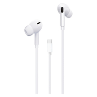 Nettech NT-HS05 Type-C Girişli Kulak İçi Kulaklık (Beyaz) NT-HS05