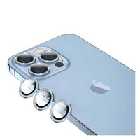 Nettech Apple iPhone 13 Pro Max Uyumlu Diamond Taşlı Model Kamera Cam Koruyucu (Mavi) NT-94620