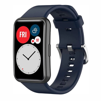 Nettech Huawei Watch Fit Mini Uyumlu Silikon Kordon (Lacivert) NT-96833