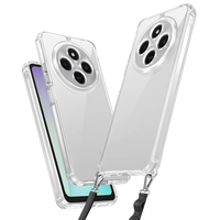 Xiaomi Redmi 14C 4G Kılıf Airbagli Takılabilir Askı Aparatlı Zore Snap Silikon Kapak - Şeffaf