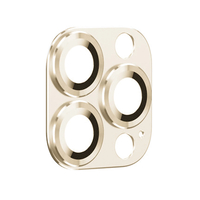 Nettech Apple iPhone 13 Pro Max Uyumlu Metalik Seri Kamera Cam Koruyucu (Gold) NT-92506