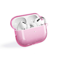 Apple Airpods Pro 2 Zore Allstar Airbag 32 Parlayan Simli Saydam Renkli Kılıf - Pembe
