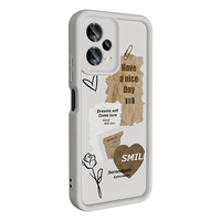 Xiaomi Redmi Note 12 5G Kılıf Kamera Korumalı Baskılı Arka Yüzey Zore Klas Kapak - Beyaz