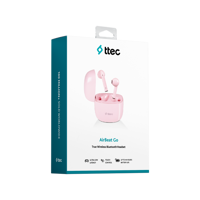 Ttec AirBeat Go Gerçek Kablosuz TWS Bluetooth Kulaklık Pembe