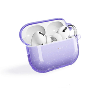 Apple Airpods Pro 2 Zore Allstar Airbag 32 Parlayan Simli Saydam Renkli Kılıf - Mor