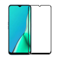 Nettech Oppo A5 2020 Uyumlu 5D Glas Full Cam Koruyucu (Siyah) VR-20079