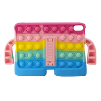 Nettech Apple iPad Mini 6 (MK8C3TU/A) Uyumlu Kulaklı Pop It Arka Koruma (Karışık Renk) NT-96709