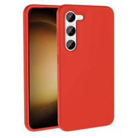 Galaxy S23 Kılıf Magsafe Şarj Özellikli Sıvı Teknolojili Silinebilir Sert Zore Kivi Kapak - Kırmızı