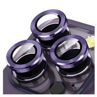 Nettech Apple iPhone 14 Pro Max Uyumlu Alüminyum Seri Kamera Cam Koruyucu (Mor) NT-103092