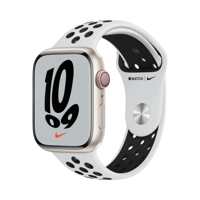 Apple Watch Series 7 Nike - Alüminyum - 45mm - Cellular - Yıldız Işığı