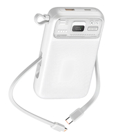 Nettech NT-PW34 20W + 15W PD 15W 10000 MAh Taşınabilir Powerbank (Beyaz) NT-104927