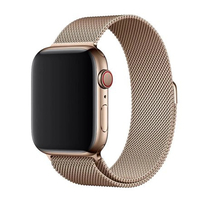 Nettech Apple Watch Seri 40/38 mm Uyumlu Silikon Kordon (Gold) NT-85322