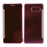 Nettech Samsung Galaxy A510 A5 2016 Uyumlu Pencereli Kapaklı Kılıf (Pembe) VR8922