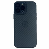 Nettech Apple iPhone 13 Pro Max Uyumlu Grand Karbon Seri Arka Koruma Kılıf (Siyah) NT100495