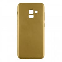 Nettech Samsung Galaxy A5 2018 Uyumlu Suide Arka Koruma Kılıf (Gold) VR11100