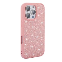 Apple iPhone 16 Pro Max Kılıf Parlak Taşlı Tasarım Zore Pırlanta Kapak  Pembe